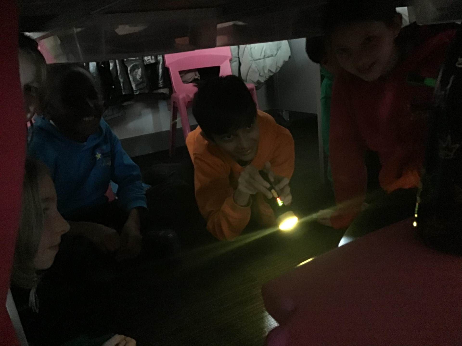 We enjoyed completing science investigations this week, learning about the formation of shadows and how they can change in size and direction.